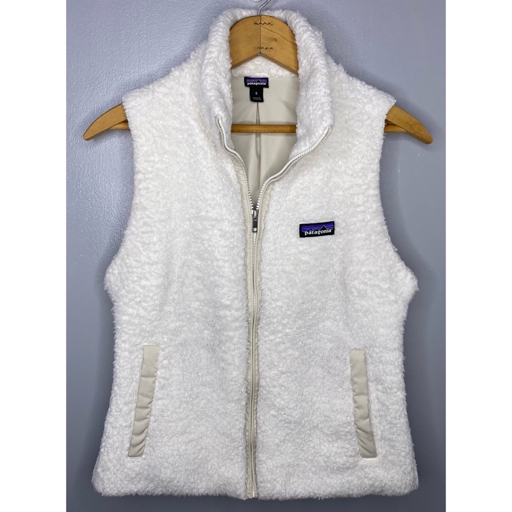 Patagonia White Fleece Vest
